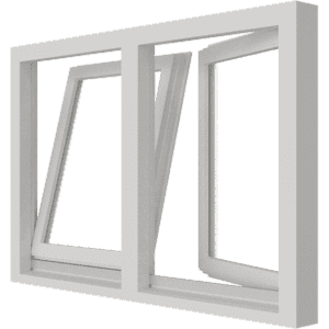 Draaikiepraam | 2 vakken | pvc